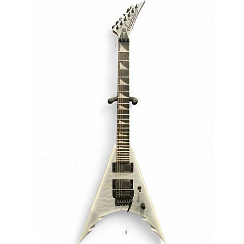 Used Jackson Cory Beaulieu King V KV6Q White Solid Body Electric Guitar White