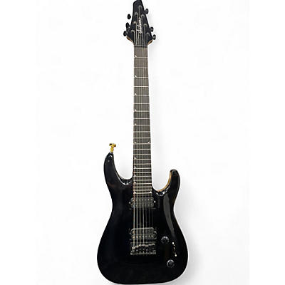 Used Jackson DINKY Black and Gold Solid Body Electric Guitar