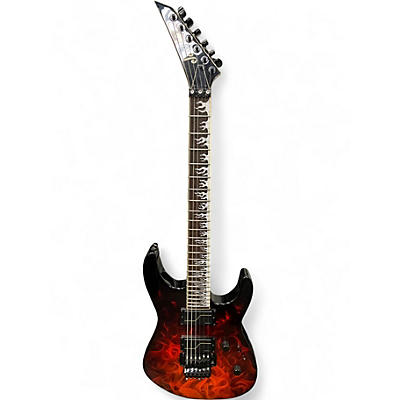 Used Jackson DINKY CUSTOM MODIFIED FLAMES Solid Body Electric Guitar