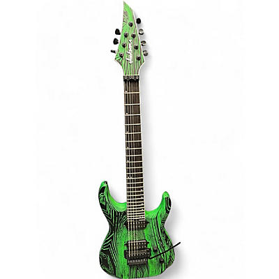 Used Jackson DINKY DK FR7 Green Solid Body Electric Guitar