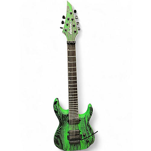 Used Jackson DINKY DK FR7 Green Solid Body Electric Guitar Green