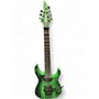 Used Jackson DINKY DK FR7 Green Solid Body Electric Guitar Green