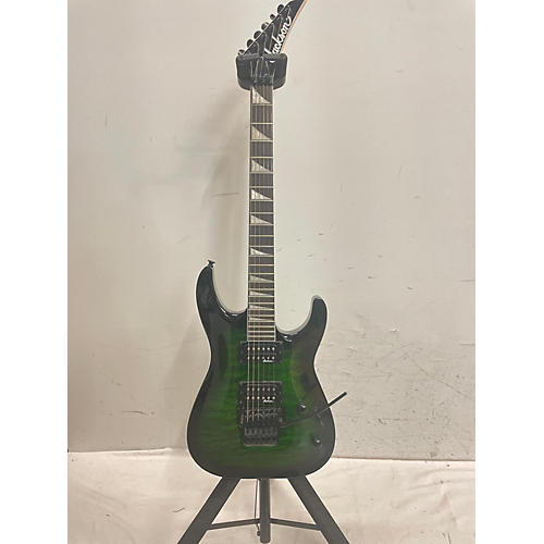 Jackson Used Jackson DINKY JS32Q TRANSPARENT GREEN BURST Solid Body Electric Guitar TRANSPARENT GREEN BURST