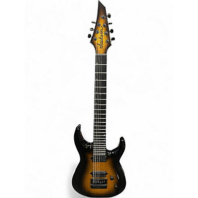 Used Jackson DK  MODERN 7  GOLD SPARKLE Solid Body Electric Guitar