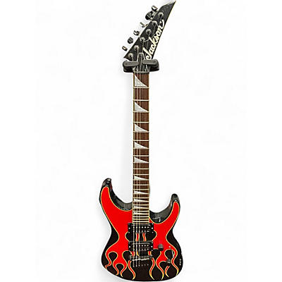 Used Jackson DK2 Dinky HOT ROD FLAMES Solid Body Electric Guitar