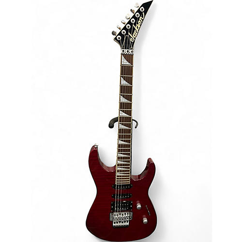 Used Jackson DK2 Dinky Made in Japan transparent red Solid Body Electric Guitar transparent red