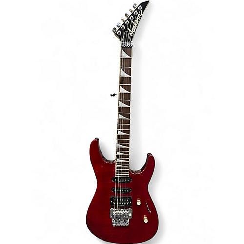 Used Jackson DK2 Dinky Trans Red Solid Body Electric Guitar Trans Red