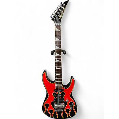 Used Jackson DK2 Hot Rod Flames Solid Body Electric Guitar