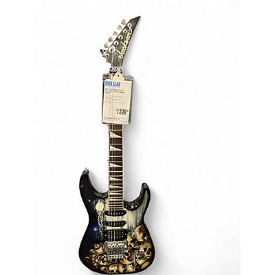 Used Jackson DK2 Pile of Skulls Custom Graphic Solid Body Electric Guitar