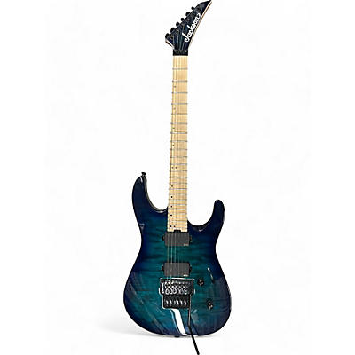 Jackson Used Jackson DK2QM BLUE Solid Body Electric Guitar