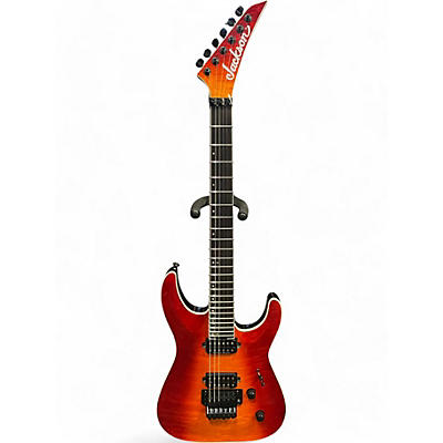 Used Jackson DKA3 CHERRY BURST FLAME Solid Body Electric Guitar