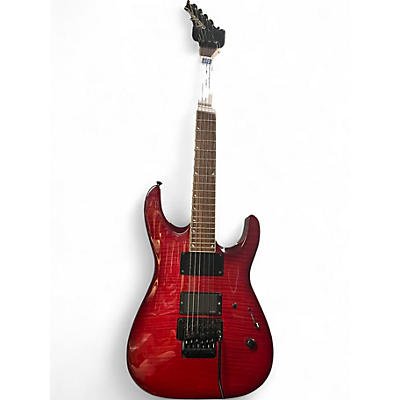 Used Jackson DKMG Dinky RED FLAME Solid Body Electric Guitar