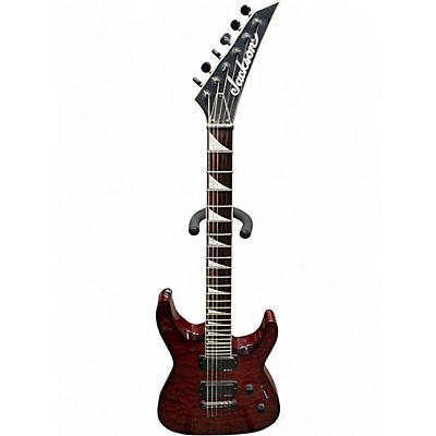 Used Jackson DKXT Dinky TRANSPARENT RED Solid Body Electric Guitar
