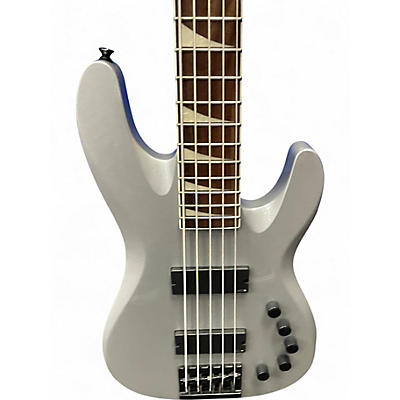 Used Jackson Dave Ellefson Signature CBX 5 String Gray Electric Bass Guitar