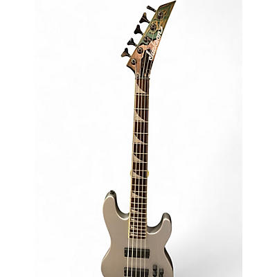Used Jackson Dave Ellefson Signature CBX 5 String Metallic Silver Electric Bass Guitar