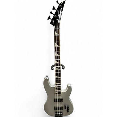 Used Jackson Dave Ellefson Signature CBX Silver Electric Bass Guitar
