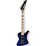 Used Jackson David Ellefson Signature Kelly Bird V Blue Burst Electric Bass Guitar Blue Burst