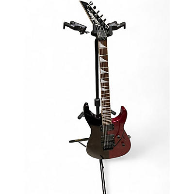 Used Jackson Dinky DXMG Black and Red Sparkle Solid Body Electric Guitar