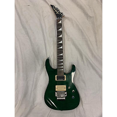 Jackson Used Jackson Dinky Green Flamed Top Solid Body Electric Guitar