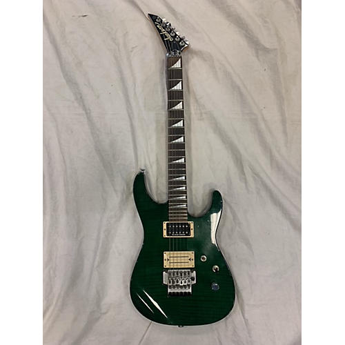 Jackson Used Jackson Dinky Green Flamed Top Solid Body Electric Guitar Green Flamed Top