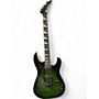 Used Jackson Dinky JS20 Transparent Green Solid Body Electric Guitar Transparent Green