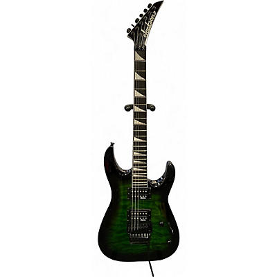 Used Jackson Dinky JS32Q DKA Arch Top Electric Guitar TRANS GREEN BURST Solid Body Electric Guitar