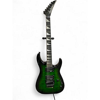 Used Jackson Dinky JS32Q  Emerald Green Solid Body Electric Guitar