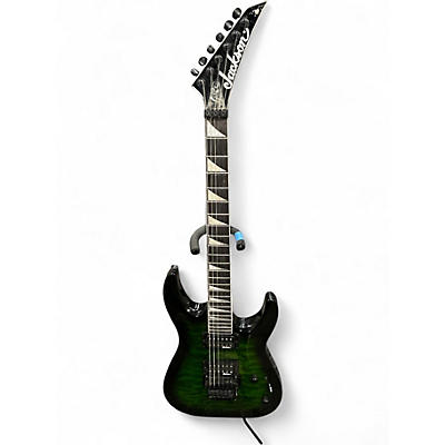 Used Jackson Dinky JS32Q Green Solid Body Electric Guitar