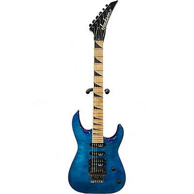 Used Jackson Dinky Standard Floyd Rose Trans Blue Solid Body Electric Guitar