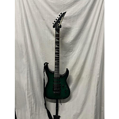 Jackson Used Jackson Dinky XL Professional Transparent Green Solid Body Electric Guitar