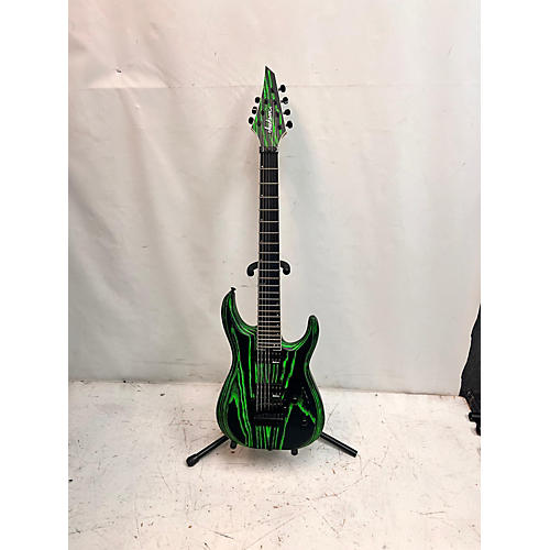 Jackson Used Jackson Dk24 Pro Ash 7 FR GREEN AND BLACK Solid Body Electric Guitar GREEN AND BLACK