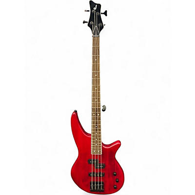 Used Jackson  J Series Spectra Bass Satin Red Electric Bass Guitar