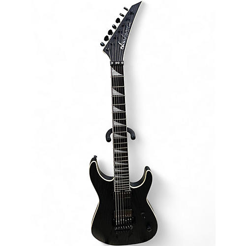 Used Jackson JEFF LOOMIS SL7 SOLOIST Black Solid Body Electric Guitar Black