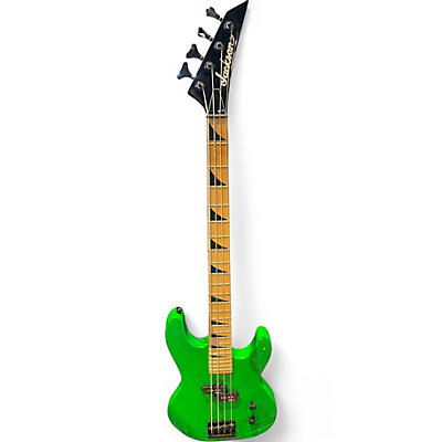 Used Jackson JS Concert Bass Neon Green Electric Bass Guitar