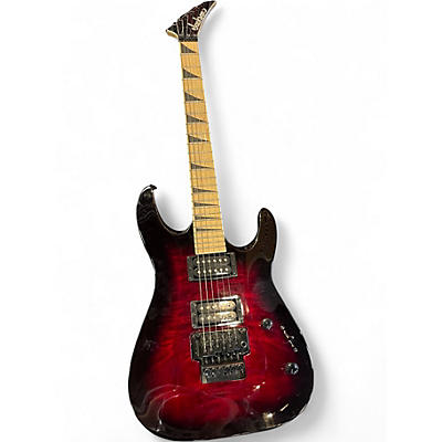Used Jackson JS Dinky Archtop (Maple Neck Variant) Red Flame Solid Body Electric Guitar