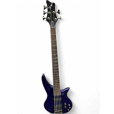 Used Jackson JS SPECTRA JS3V  Blue Electric Bass Guitar