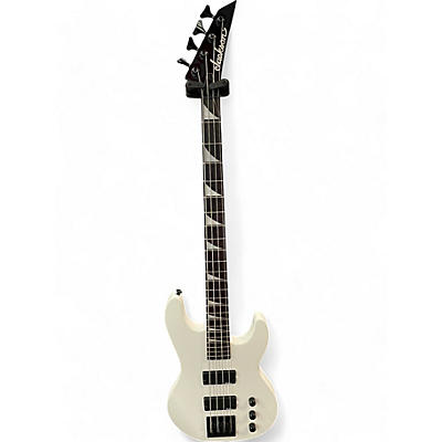 Used Jackson JS Series Concert White Electric Bass Guitar