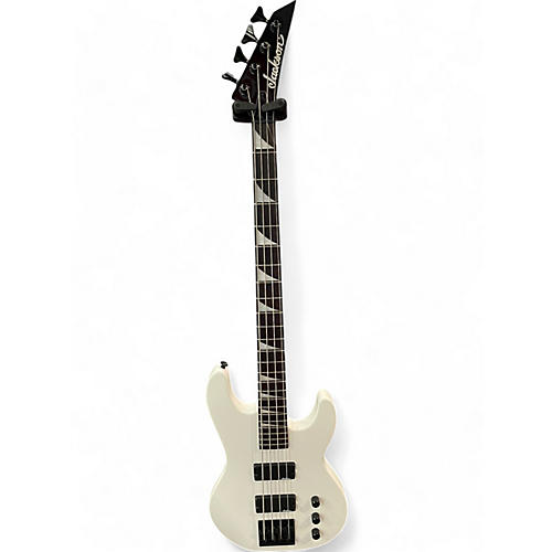 Used Jackson JS Series Concert White Electric Bass Guitar White