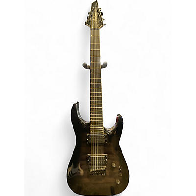 Used Jackson JS Series Dinky Arch Top JS22Q-7 DKA HT Trans Black Solid Body Electric Guitar