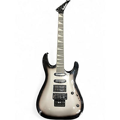 Used Jackson JS Series Dinky Arch Top JS34 Silver Solid Body Electric Guitar