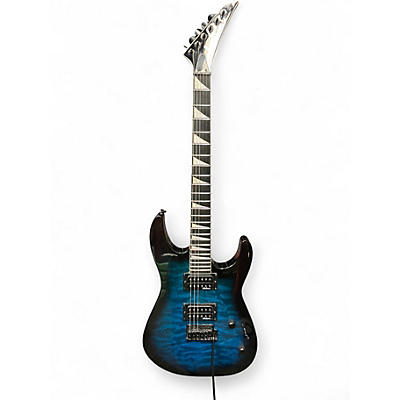 Used Jackson JS Series Dinky JS20 DKQ 2PT Trans Blue Solid Body Electric Guitar