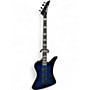 Used Jackson JS Series Kelly Bird JS3Q Trans Blue Burst Electric Bass Guitar Trans Blue Burst