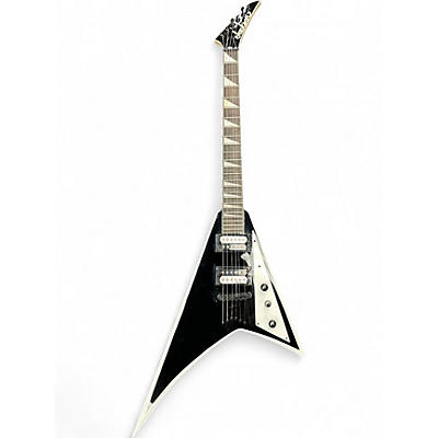 Used Jackson JS Series Rhoads JS32T Black and White Solid Body Electric Guitar