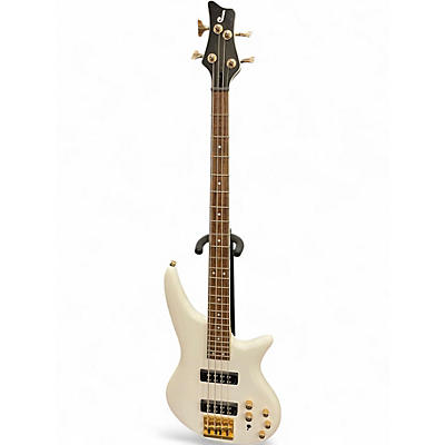Used Jackson JS Spectra Bass JS3 Arctic White Electric Bass Guitar