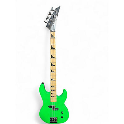 Used Jackson JS1M Concert Neon Green Electric Bass Guitar
