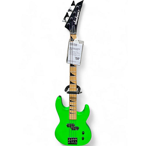 Jackson Used Jackson JS1M Neon Green Electric Bass Guitar Neon Green