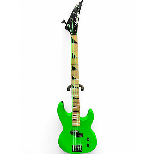 Used Jackson JS1M Neon Green Electric Bass Guitar Neon Green