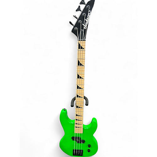 Used Jackson JS1M Neon Green Electric Bass Guitar Neon Green