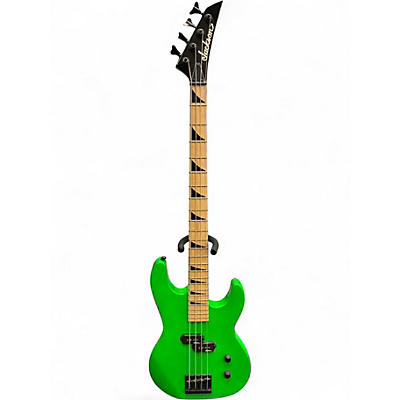 Used Jackson JS1M Neon Green Electric Bass Guitar