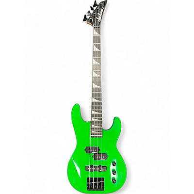 Used Jackson JS1X Minion BASS Green Electric Bass Guitar